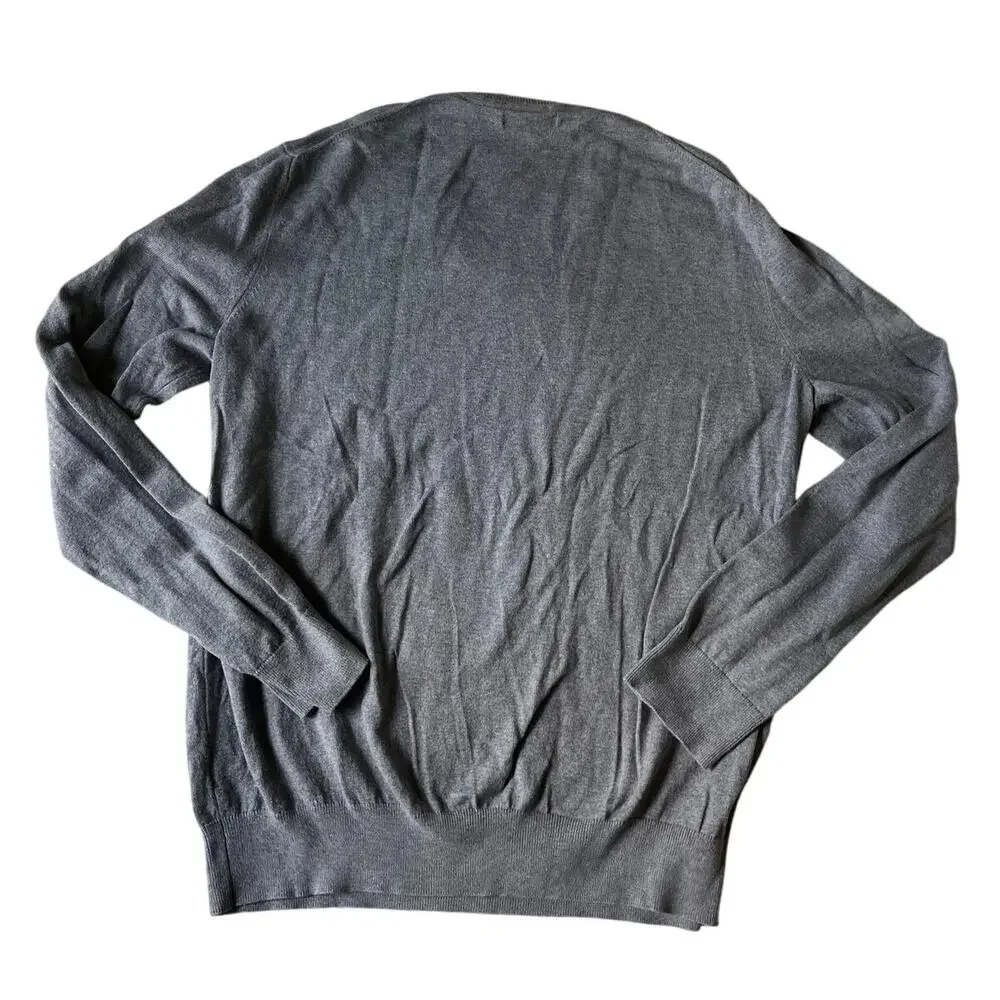 Banana Republic Gray Cotton & Cashmere Sweater